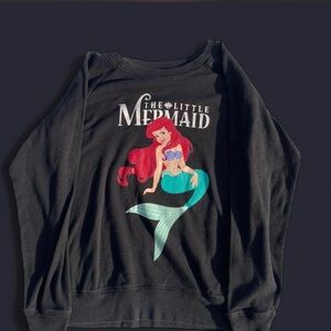 The Little Mermaid Black Sweatshirt